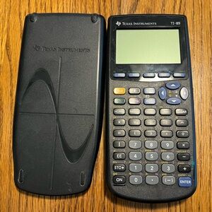 Texas Instruments TI-89 Graphing Calculator - Black and Blue